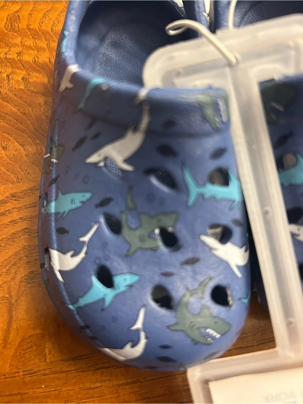 NWT-Capelli of New York Kids Shark Water Shoes - Navy & Teal